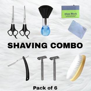 ShopCircuit 8 in 1 Shaving Kit for men with Travel Pouch | Gifts for men
