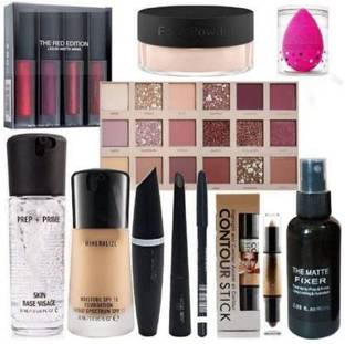 ravuk Professional HD Waterproof Makeup Kit Combo For Women & Girls All Products In 1 Kit Set Of 9 (9 Items in the set)