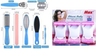 RP 10 in 1 Pedicure Tools, Stainless Steel Pedicure Kit for Foot Care & Six Body Razors