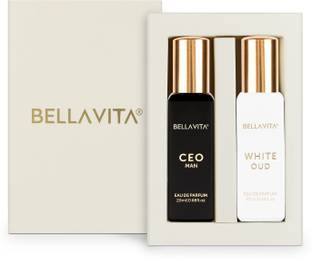 BELLAVITA CEO MAN perfume & WHITE OUD perfume combo| Citrus & Woody Notes |Long Lasting| Eau de Parfum  -  40 ml