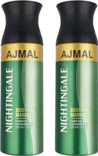 Ajmal 2 Nightingale Each 200ML Deodorant Spray  -  For Men & Women