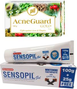 Pil Combo of Acneguard Gold Soap (100g) With Sensopil Gel (100g)