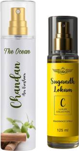 The Ocean Chandan Air Freshener 250ml And C Perfume 125 ml