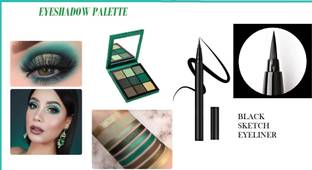 GABBU MULTI COLOR EYESHADOW AND BLACK LINER SKETCH COMBO