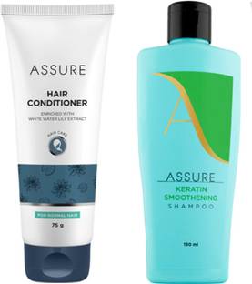 ASSURE Keratin Smoothening Shampoo150ml & Hair Conditioner 75g