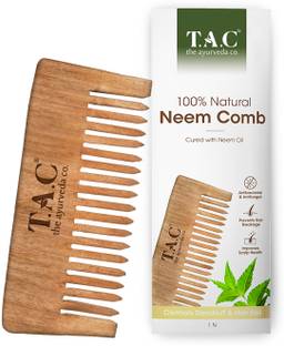TAC - The Ayurveda Co. Neem Hair Comb: Fresh, Healing, Dandruff-Free, Reduced Hair Fall