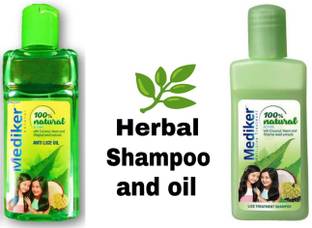 DAQAN New Herbal Mediker 100%Natural Oil 30ml and Shampoo 30ml