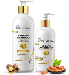 The Skin Story Keratin Hair Care Duo (Shampoo + Conditioner)