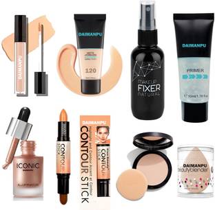 DAIMANPU Face Makeup Liquid Shimmer Highlighter, HD Concealer,