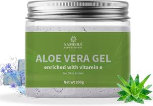 Samisha Pure Aloe Vera Gel For Acne, Scars, Dark spots Face & Hair Care (200 ml)
