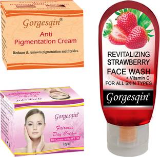 GORGESQIN Anti Pigmentation Cream, Day Cream Face Wash