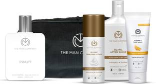 THE MAN COMPANY Grooming Essentials for Men | Face wash, Shaving Cream, After Shave Lotion & Perfume