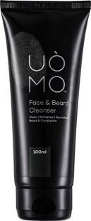 UOMO Mens Face & Beard Cleanser | Removes Oil, Dirt, Impurities & Pollutants Face Wash