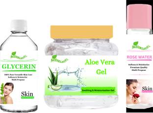Activeland Aloe vera gel , Rose water , Glycerine for skin