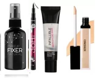 swenky MAKEUP COMBO OF FIXER PRIMER CONCEALER & EYELINER