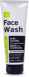 USTRAA  Acne Control - With Neem & Charcoal | Oil control | Prevents Acne Face Wash