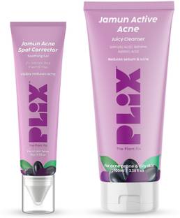 The Plant Fix Plix Jamun Face Wash and Active Acne Serum Combo(100ML + 15g) For Active Acne & Oil Control