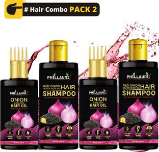 Phillauri Hair Care Kit - Ayurvedic Hair Growth Oil & Herbal Shampoo