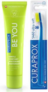 Curaprox CS 5460 Toothbrush Ultra-Soft and Toothpaste 60ml by (Green)