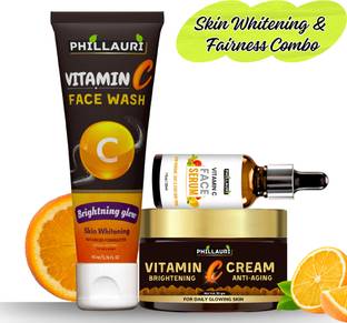 Phillauri "Radiant Glow Skin Care Kit: Cleanse, Hydrate, Brighten, Firm,