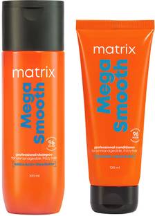 MATRIX Mega Smooth Combo for Frizzy Hair with Shea Butter and Amino Acid - 200 ml+100ml