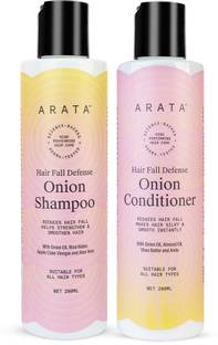 ARATA Hair Fall Defense Onion Combo (Onion Shampoo 200 ML & Onion Conditioner 200 ML)