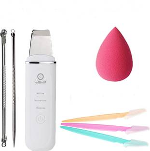 Gorgio Professional Facial Cleanser machine, Blackhead Remover, Eyebrow Razors and Blender Sponge