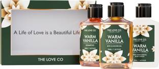 The Love Co. Warm Vanilla Gift Set Collection| Opulent Bathing Experience, Birthday & Special Occasion Hamper