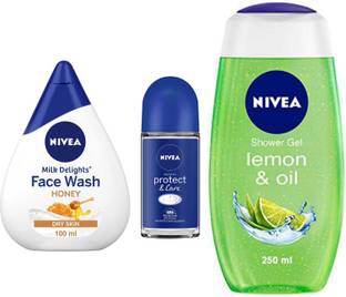 NIVEA MD Honey 100ml FW Protect and Care F Roll on 50ml Lemon 250ML SG