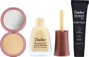 Dazller Face Makeup Essentials - Honey R31 - Foundation,12ml + Compact,9g + Primer,10g