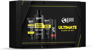 BEARDO Ultimate Glow up Kit | Ultraglow Face Wash, Body Wash & Face Cream and Men Deo