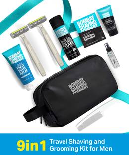 BOMBAY SHAVING COMPANY 9in1 Travel Shaving and Grooming Kit for Men