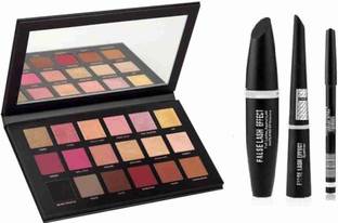 Hezruck ROSEGOLD 18 Colour Eyeshadow Platte with 3in1 ( Mascara, kajal, Eyeliner)