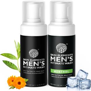 Skin elements Intimate Wash for Men Combo | Classic + menthol| 240 ml