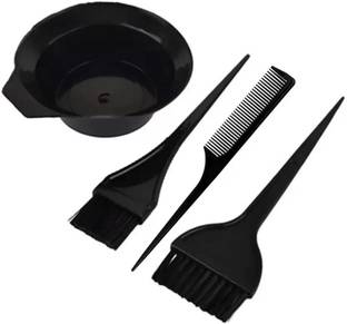QEQEQ Hair Comb, Dye Brush and Mixing Bowl Hair Colouring Kit (Black)