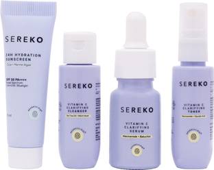 SEREKO Bestseller’s Trial Kit With Vitamin C & Niacinamide for Daily Routine | Brightening & Hydrating |All Skin Types | Women & Men