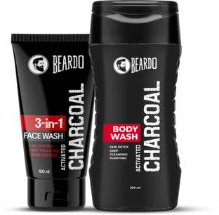 BEARDO Activated Charcoal Boywash and Facewash Combo