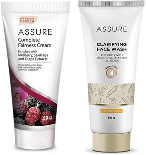 ASSURE Complete Fairness Cream 50g & Clarifying Face wash 60g combo