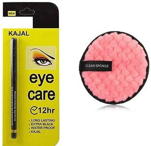 MISTY ALLE one long lasting waterproof kajal with 1 facial puff