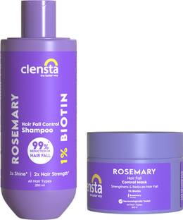 Clensta Anti Hair Fall Range (Rosemary Hair Mask 200 ml + Rosemary Shampoo 250ml)
