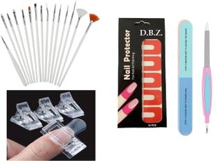 Ajora NAIL BRUSH SET, NAIL CLIP SET, NAIL BUFFER & FILER, NAIL PROTECTOR SET ,