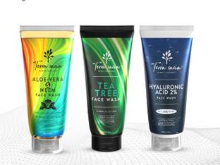 TERRA CACIA Combo Of Tea Tree, Hyaluronic And Aloe Vera & Neem Face Wash