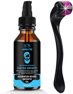 Garuda Store Beard Growth Oil (50ml) & Beard Activator 0.5 mm | Made in India