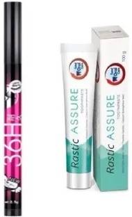 Ressure 36h Eyeliner With Dent Assure 1 Neem Paste