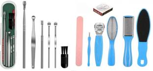 ghorela g 1 Ear Wax Remover + 8in1 Pedicure Set (Pack of 2)
