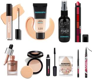 DAIMANPU Most decorative waterproof makeup combo set for girls Long-lasting and Seamless