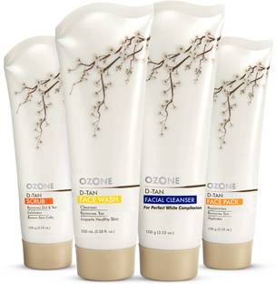 OZONE Combo | Instant Tan Removal For All Skin Types | Face Cleanser,