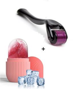 JM SELLER Micro Needles (0.5mm) Derma Roller & Ice Roller For Face Massager