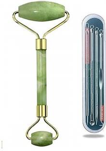 Lusty soul Blackhead Remover Pimple Blemish Remover Tool With Stone Jade Roller Massager