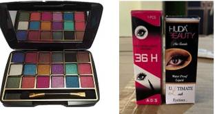 MISTY ALLE 1 multishade eye shadow with 1 liquid mascara and eyeliner